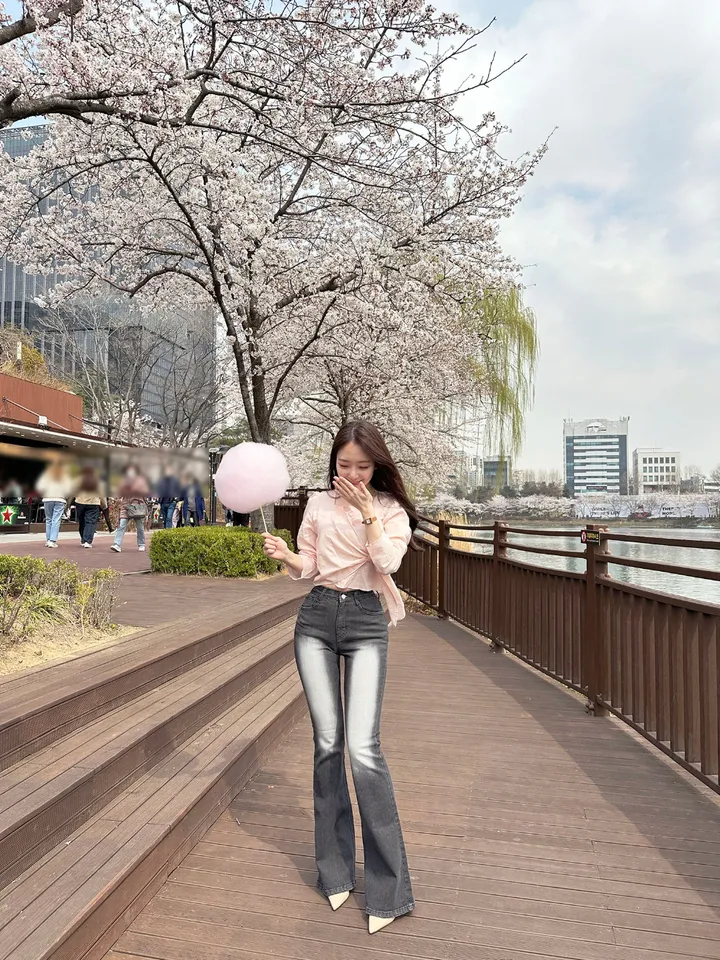 [자체제작/허리쏘옥/히든밴딩/기본,롱ver] -3kg 몸매 보정 워싱 롱 부츠컷 데님 청바지 롱팬츠 상세 이미지 126
