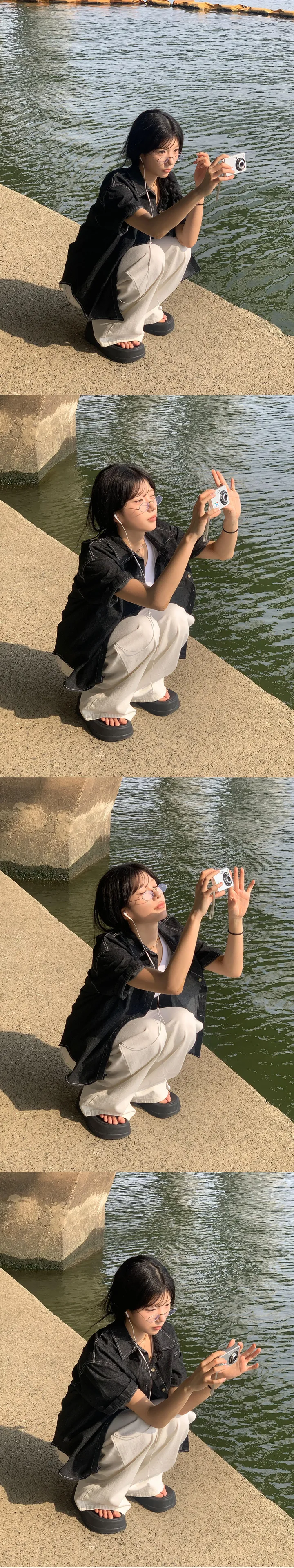 [꼭소장/모델극찬🖤/재진행] 요물팬츠 3버튼 조절 세미 와이드 팬츠 - 2color 상세 이미지 11