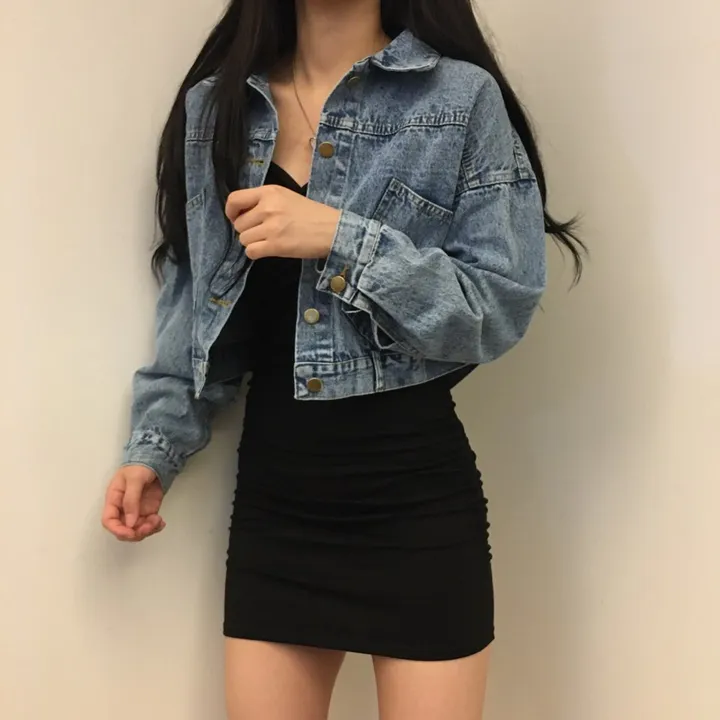 [ 봄/가을필수템 ] 뒤태 여신 루즈핏 숏 청자켓 상세 이미지 15
