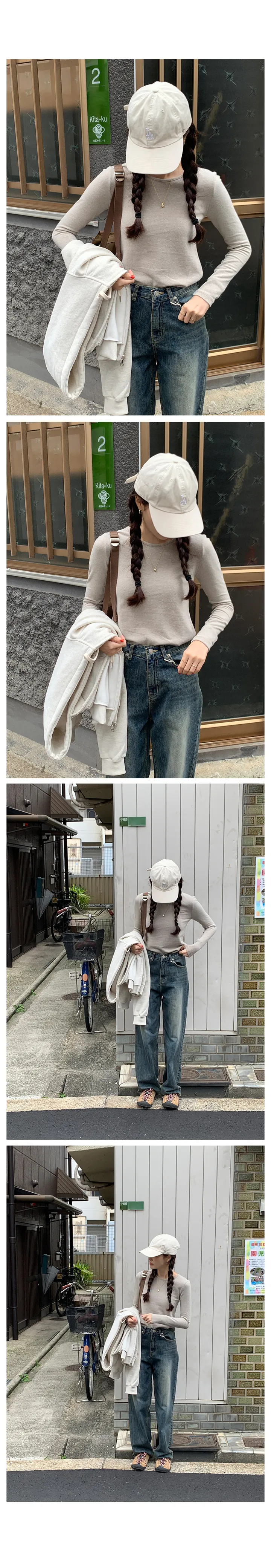 [RE:MOMENT/아이보리 당일발송] made. 포그 후리스 베스트 상세 이미지 22