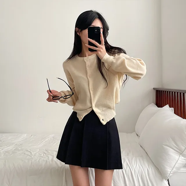 [~10컬러] 보노보노 크롭핏 단정해 니트가디건 상세 이미지 35
