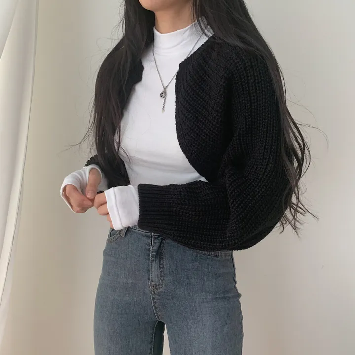 가을 두께감! 하찌 볼레로 크롭 니트가디건;5col 상세 이미지 35