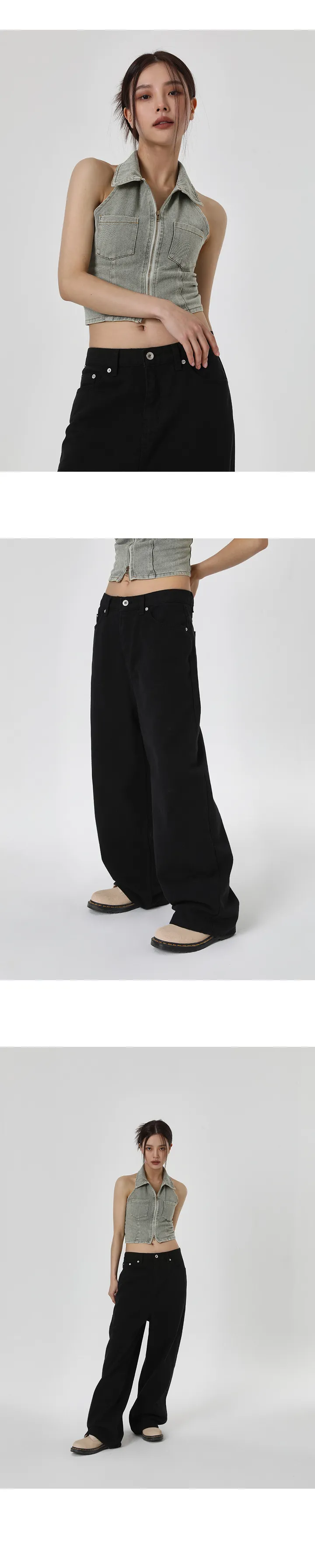 [5만장판매] (UNISEX) 미런 와이드 코튼팬츠 (바지 긴바지 캐주얼 맥시 남녀공용 코튼 데일리 대학교 개강룩 새학기 봄) 상세 이미지 6