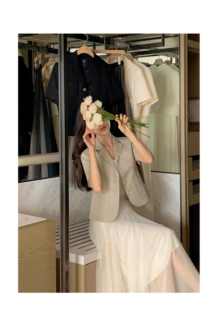 [1천장돌파][잘산템✨/하객룩,격식룩추천💗][자체제작] 디에나 트위드 세미크롭 자켓 상세 이미지 26