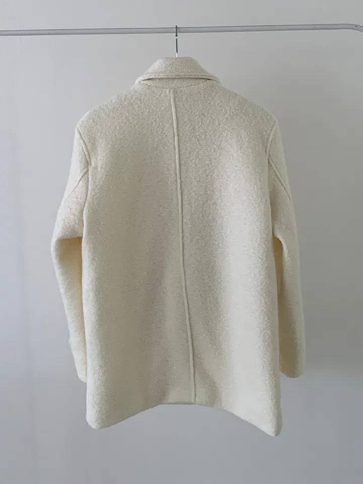 [주문폭주🔥][겨울신상⛄] 메리 부클 카라 하프 코트(2color) / 하객룩 하프코트 코트 숏코트 아우터 상세 이미지 42
