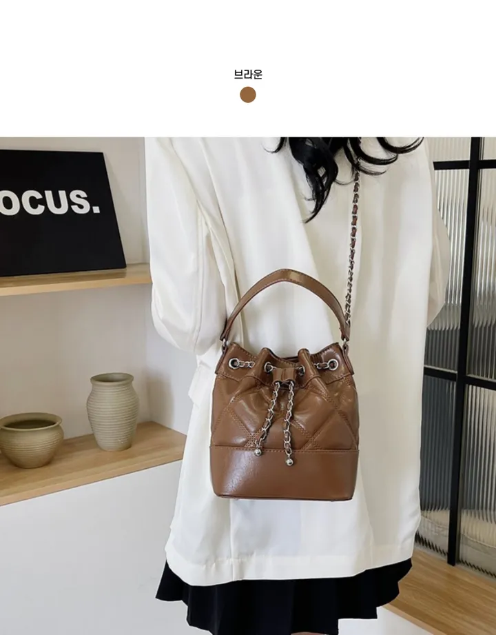 [당일출고🚀]묶음할인 3way 데일리 퀄팅 미니 복조리백 데일리 룩, 데이트, 여행, 학생, 직장인 패션백 상세 이미지 19