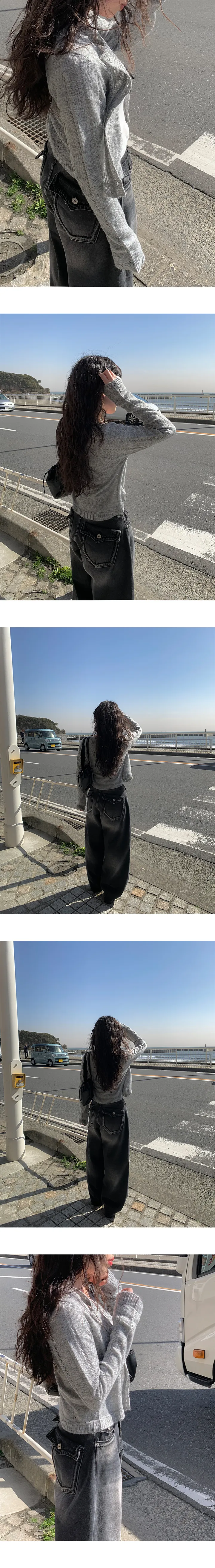 [Spring🌱] 하루카 펀칭 니트 가디건 (3color) 상세 이미지 12