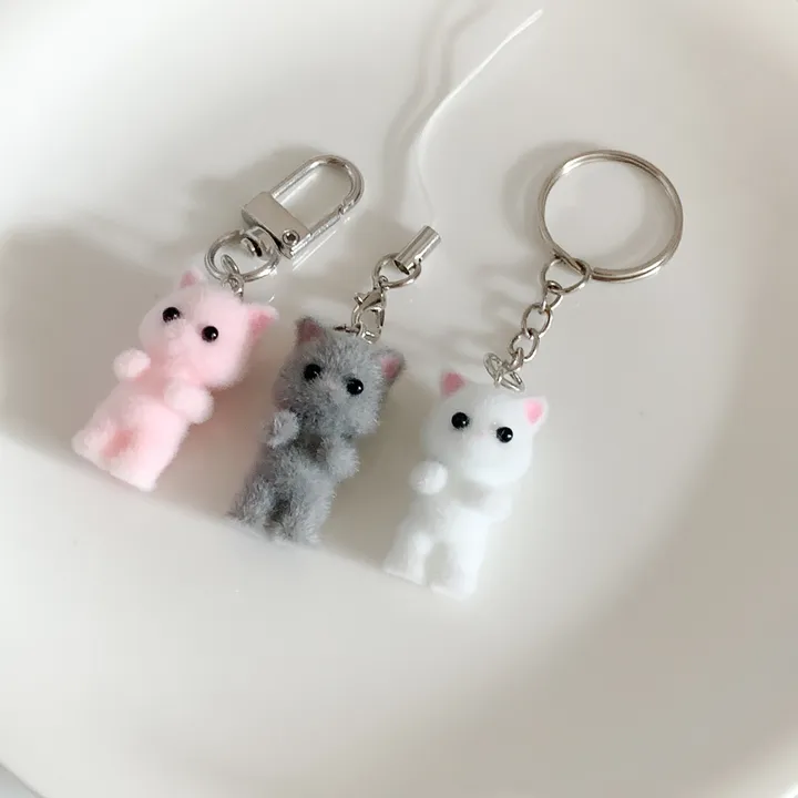 [🐻🐰🐱] 귀여운 아기 토끼 곰돌이 곰 고양이 키링 상세 이미지 4