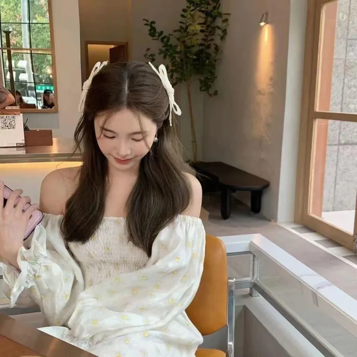 🔥주문폭주🚀당일🚀발레코어 리본 머리핀 아이돌 하이틴 리본핀 옆머리헤어핀 2p 상세 이미지 17