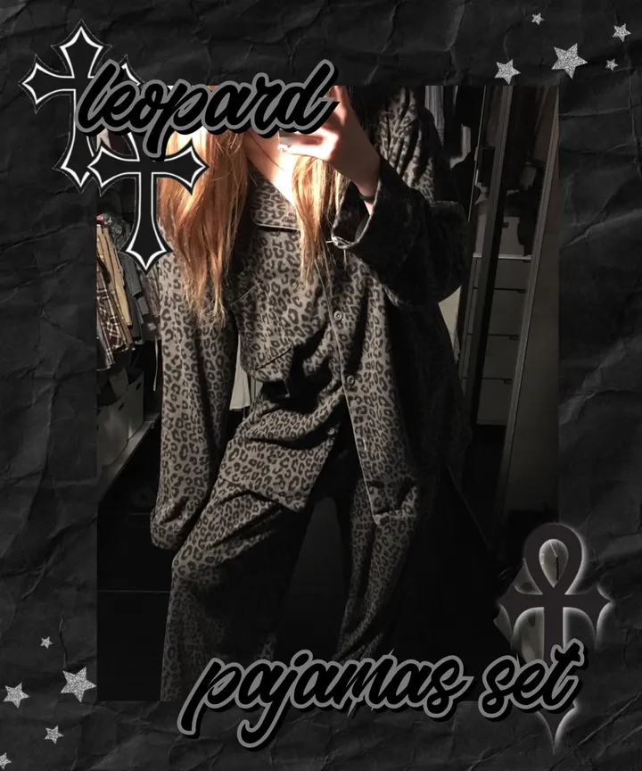 🖤모델 전컬러 소장🖤 호피 잠옷 세트 상세 이미지 3