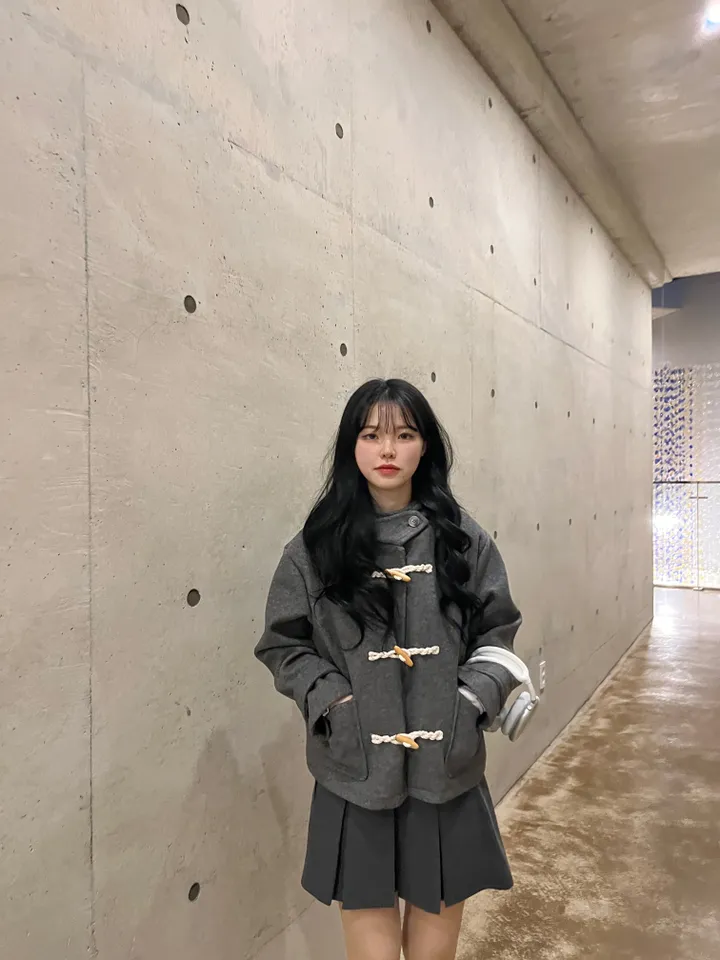 (하프버전출시)후드 떡볶이 숏 코트 자켓 누빔안감 상세 이미지 15