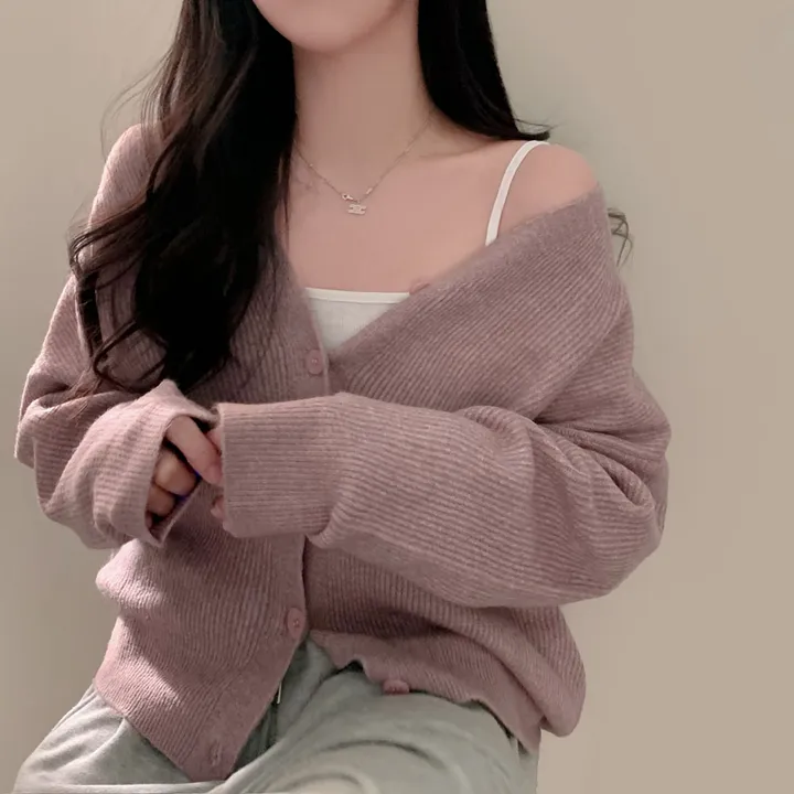 [인생가디건🤍]극여리 루즈핏 울 브이넥 니트 가디건 - 8color 상세 이미지 72