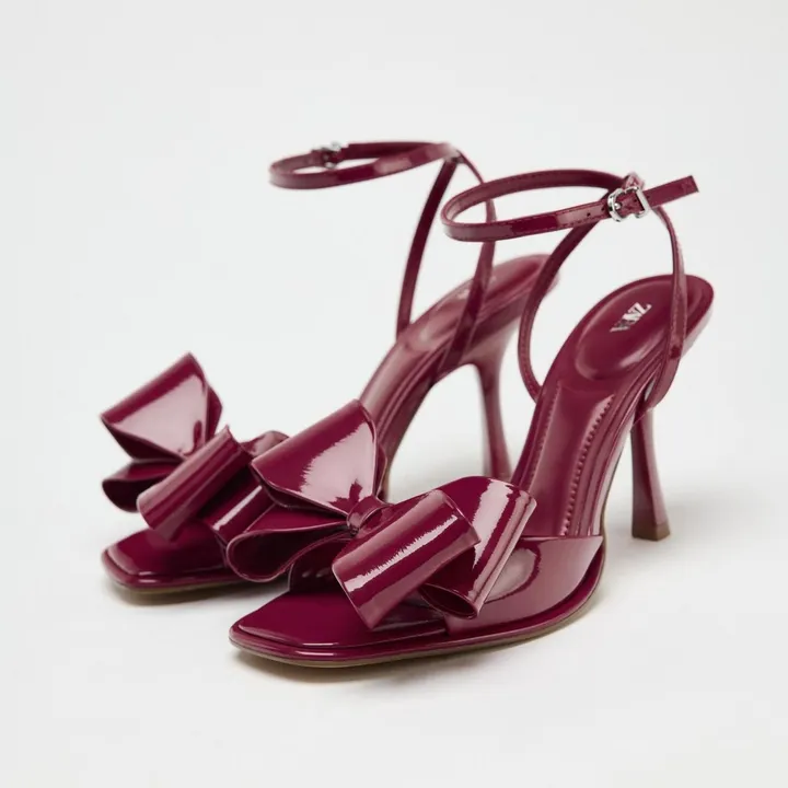 자라 페이턴트 리본 샌들 2334/510 STRAWBERRY RED - 4910 | 패션이