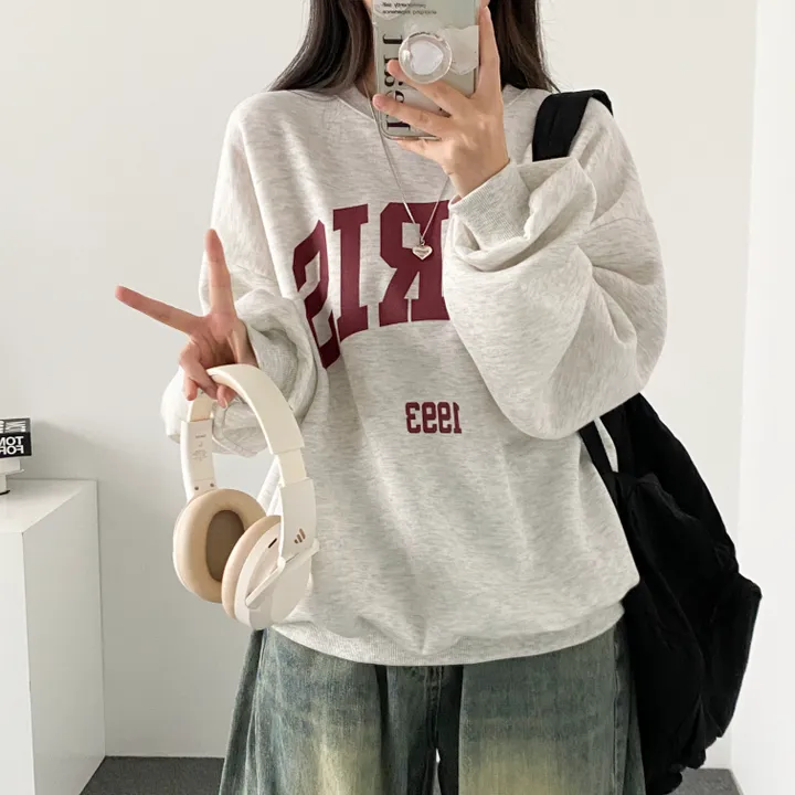 ⭐ 봄버전! [데일리!/묶음할인] 오버핏 파리스 빅레터링 맨투맨 3color 상세 이미지 16