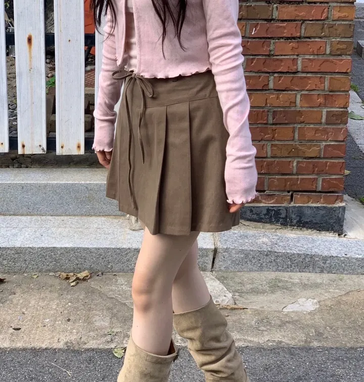 레이블 물결 여리핏 플라워 펀칭 브이넥 롱슬리브 버튼 가디건 3color 상세 이미지 41