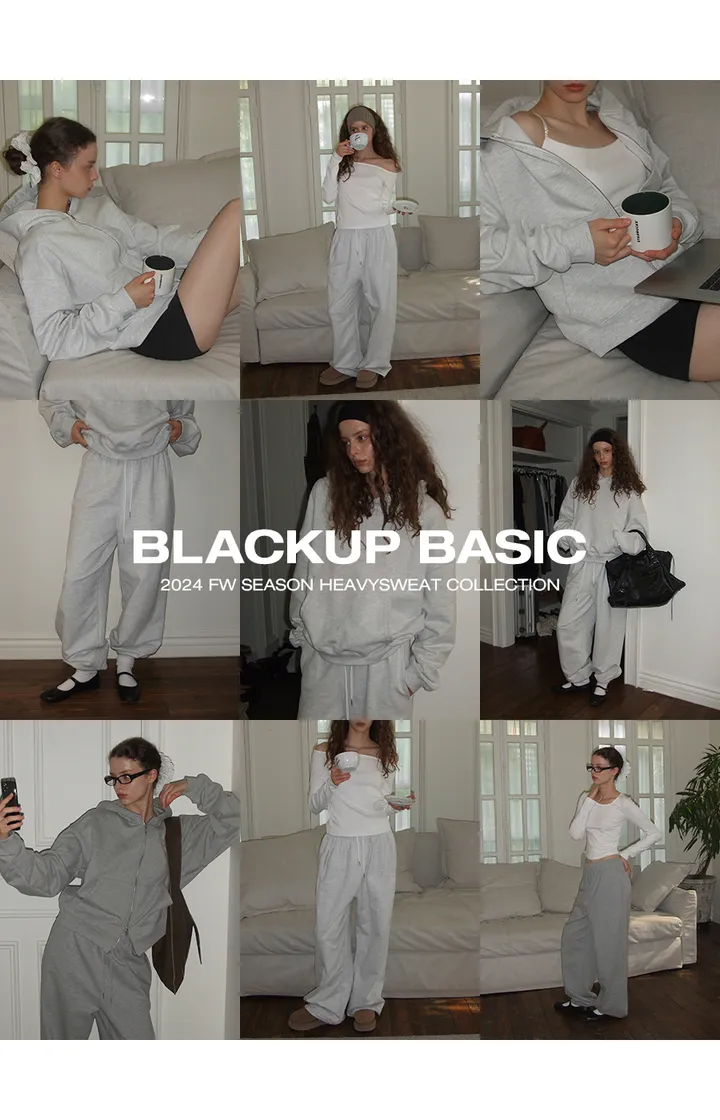 [3만장판매] [B-BASIC] 헤비스웨트 와이드 투웨이 팬츠 [스트링 조거 와이드 데일리 기본 바지 포켓 트레이닝 긴바지 롱팬츠 자체제작] 상세 이미지 5