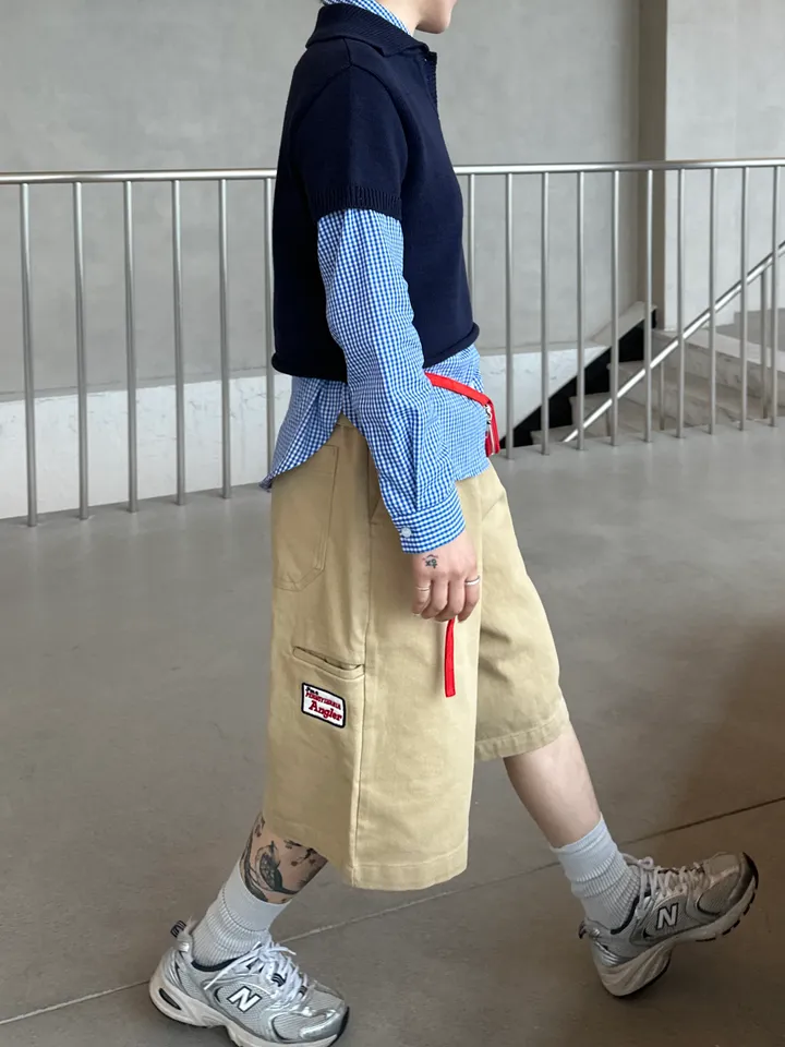 [UNISEX] 패치 워크 버뮤다 하프 팬츠 (4color) 상세 이미지 35