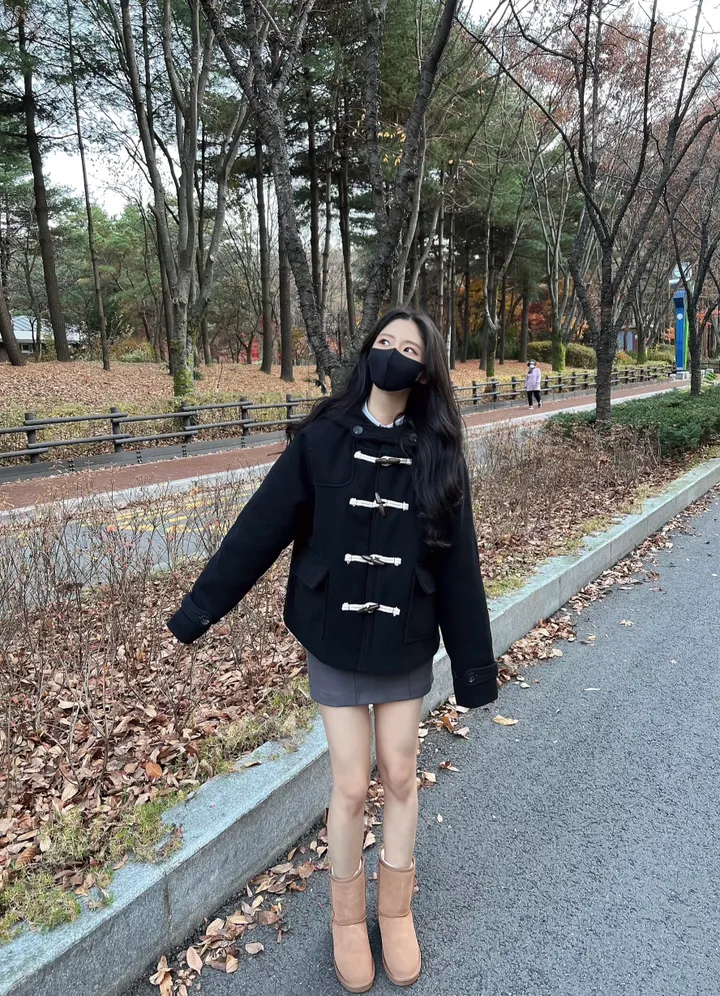 당일출고![마지막수량/누빔안감!] 떡볶이 숏 코트 자켓 상세 이미지 8