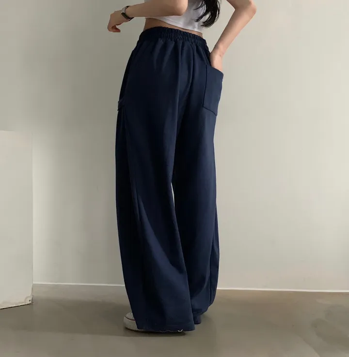 Made [봄컬러추가/🤍숏,롱!] 비어 사이드스냅 비죠, 버튼 롱와이드 트레이닝 추리닝 밴딩팬츠 - 12color 상세 이미지 31