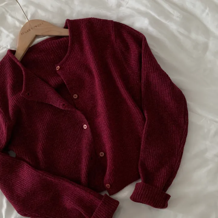 [만족도100%/캐시울🤍] 뮤어 데일리 라운드넥 니트 가디건 - 5color 상세 이미지 12
