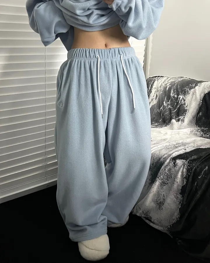 [주문폭주🔥1800장돌파🙏🏻]제로 후리스 롱와이드 팬츠👖[6color/세트가능][후리스팬츠/롱팬츠/트레이닝/후리스/와이드팬츠/츄리닝] 상세 이미지 112