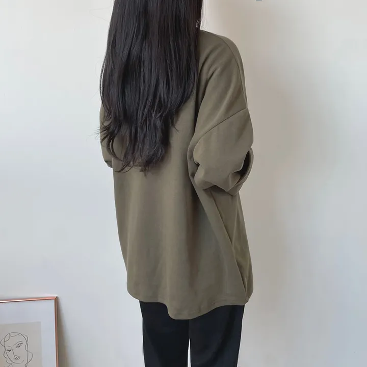 [남녀공용/20color] 빅사이즈 박스티 오버핏 레이어드티 무지티 상세 이미지 17