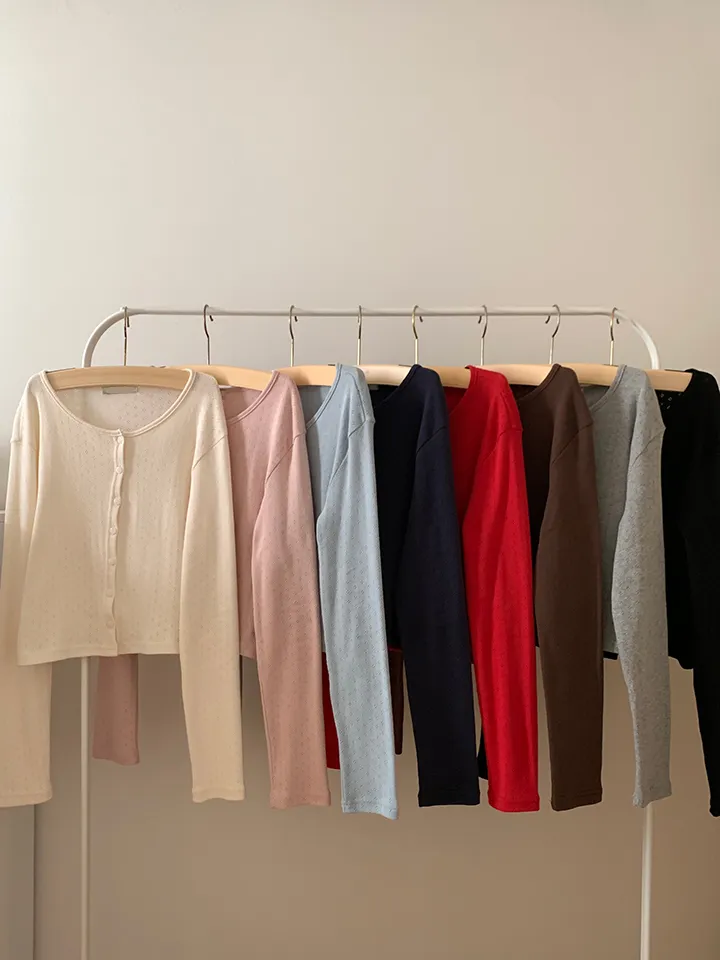 로로 펀칭 가디건 (8color) 상세 이미지 165