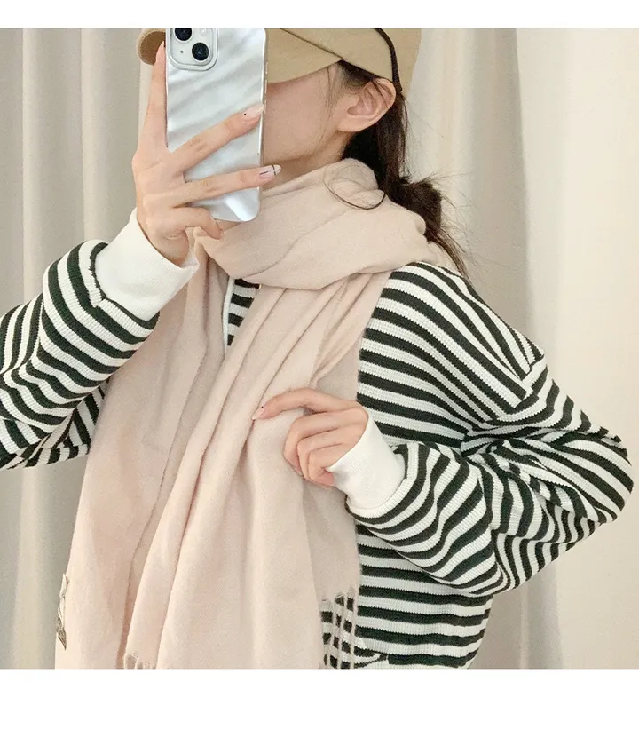 [무지10컬러💕] 버진울 딥무지 롱 오버사이즈 머플러 목도리 여자목도리 남자목도리 겨울 가을 겨울목도리 무지목도리 상세 이미지 21