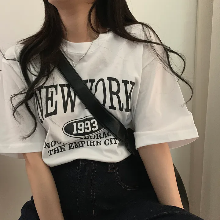 [국내제작!/M,L사이즈🤍] 원하는 사이즈, 뉴욕 루즈핏 반팔T 상세 이미지 41
