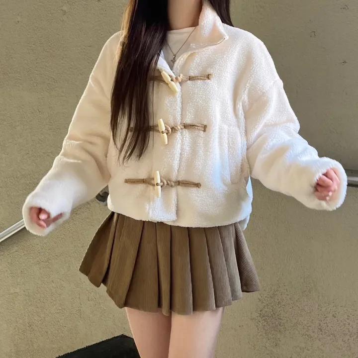 🚀당일출고🚀[뽀글이/누빔🔥/왕따뜻!/떡볶이/크롭]떡볶이뽀글이 떡볶이점퍼 누빔점퍼 떡볶이숏코트 뽀글이자켓 양털자켓 크롭아우터 상세 이미지 12