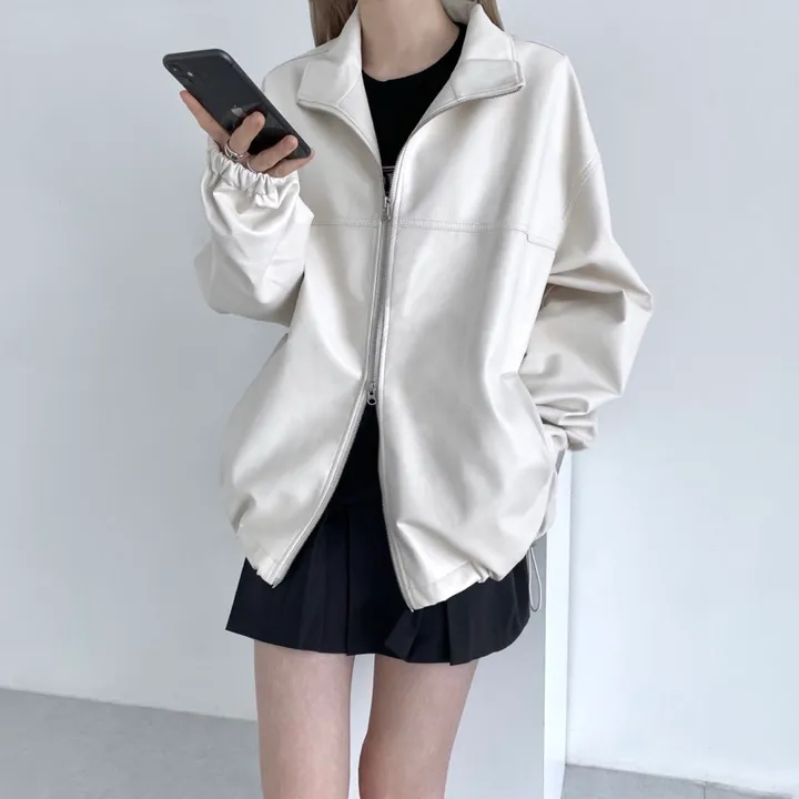 balloon leather jacket! 2col 상세 이미지 16