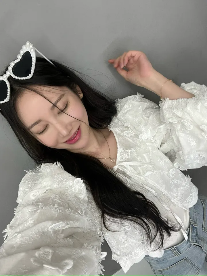 (얼굴소멸) 나비 레이스 자수 퍼프 볼레로 자켓 가디건 상세 이미지 9