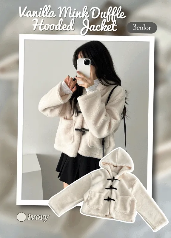 포근포근🌨️☃️] 뽀글 곰돌이 밍크 떡볶이 숏 후드 점퍼 자켓 상세 이미지 16