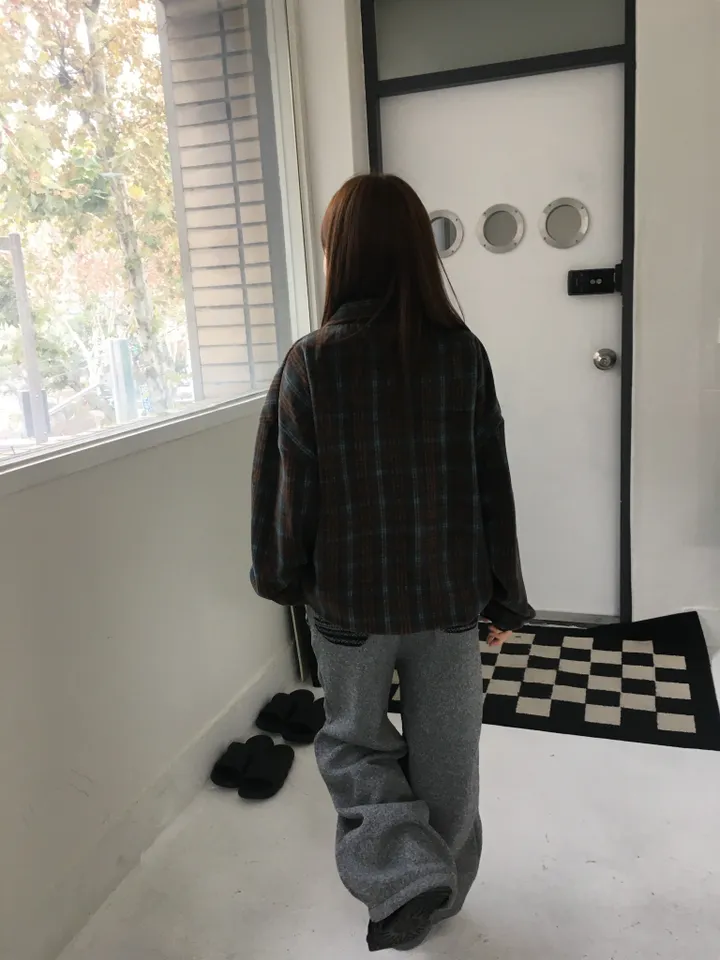 (2 color) 도쿄 체크 후리스집업 상세 이미지 13
