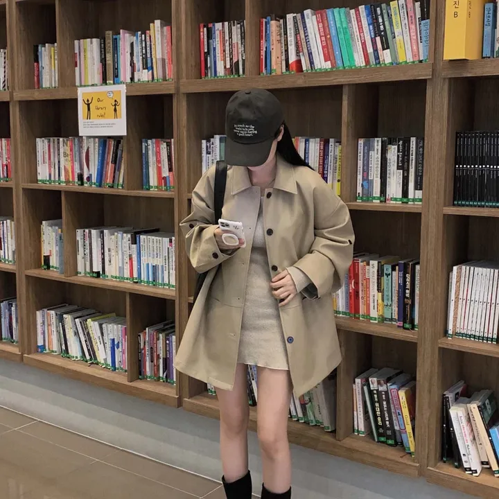 [힙덮는기장감~/블랙 당일출고🎉] 자체제작 #크치Made 오디너리 롤업 오버핏 하프 레더자켓 - jk 상세 이미지 64
