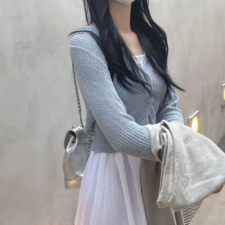 [여름까지 쭉~] 잘록허리 컬러테라피 긴팔 브이넥 가디건 상세 이미지 17