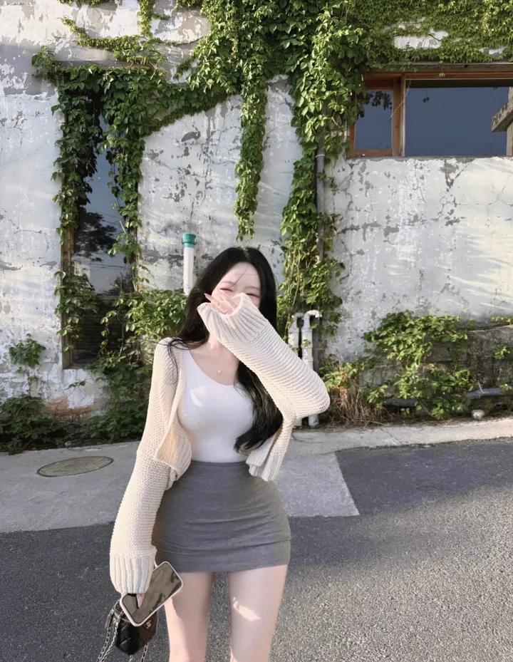 바닐라맛🍨보호본능 청순아방핏🤍바닐라 가디건 -4color/ 여름가디건 여름니트 니트가디건 볼레로 봄가디건 볼레로가디건 크롭가디건 레이어드 얇은가디건 여름 아우터 여행 핑크 상세 이미지 11