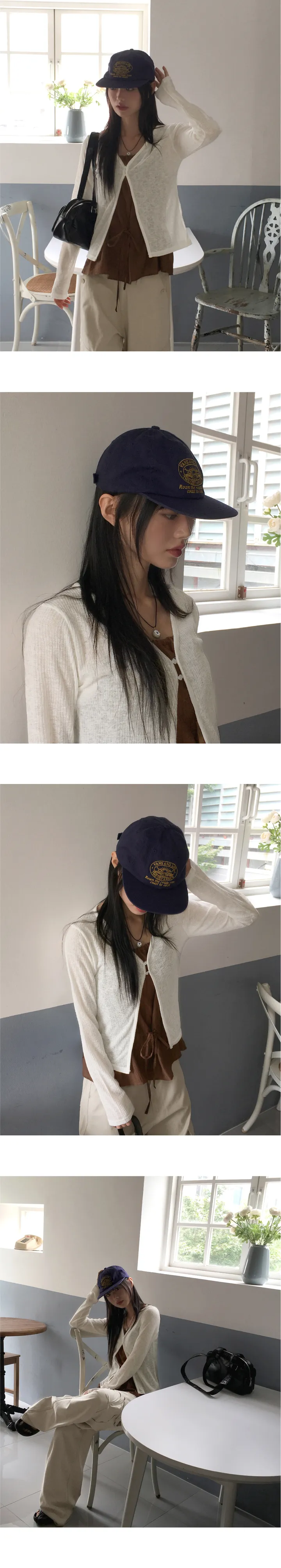뮤든 레터링 캠프캡 볼캡 모자 상세 이미지 7