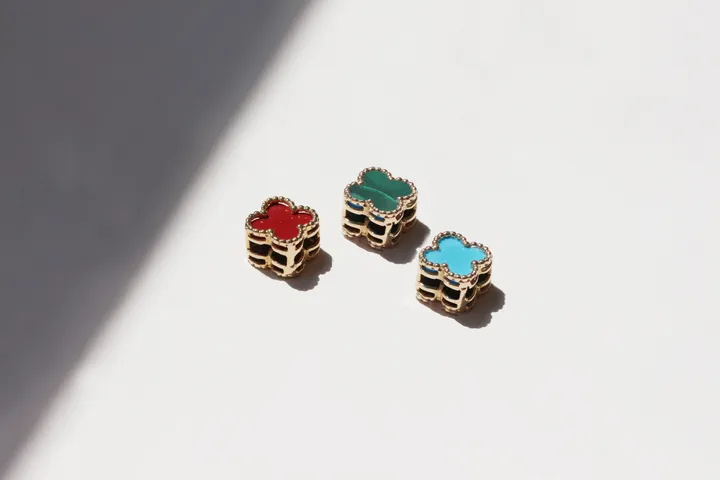 [에이블리 단독][14K GOLD] 네잎클로버 양면 목걸이 펜던트 상세 이미지 12