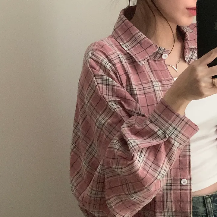 묶음할인🎈[오버핏🤍] 마가린 체크 오버 남방 상세 이미지 50