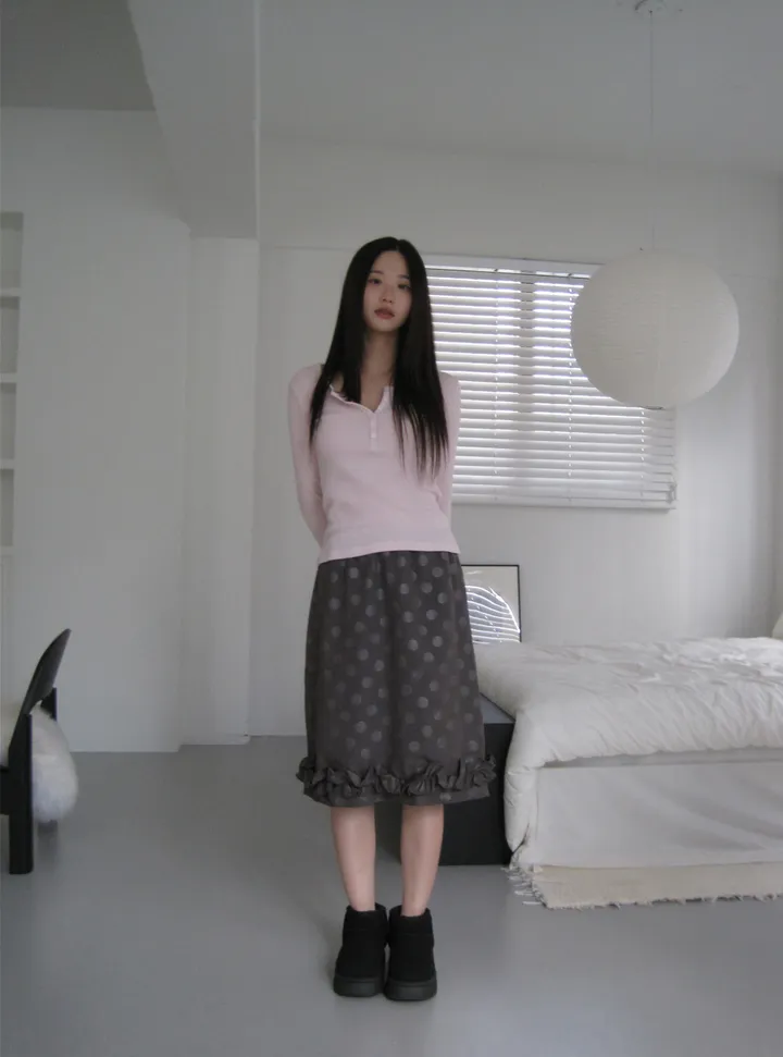 긴팔 티셔츠 모델 착용 이미지-S1L26