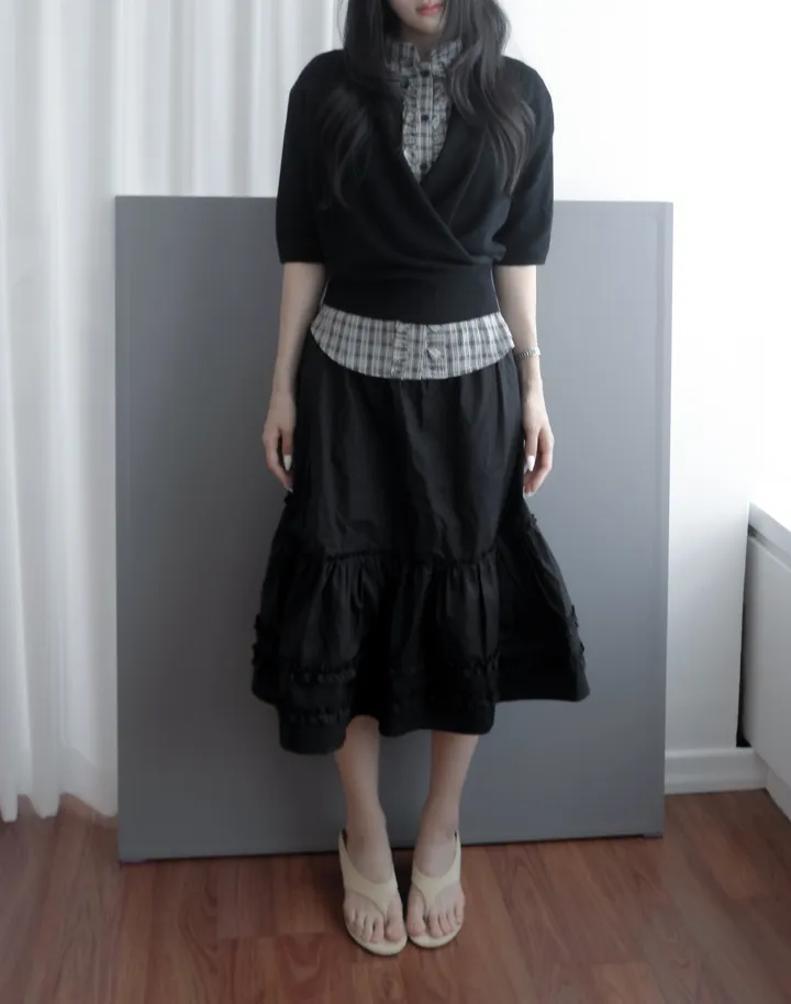 블라우스 모델 착용 이미지-S1L10