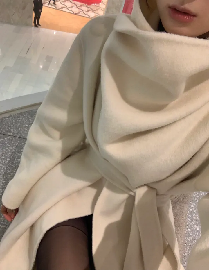 [페미닌/숄핸드메이드/고급미/터틀넥핸드메이드/핸드메이드] 로라 터들 숄 카라 핸드메이드 3color 상세 이미지 9