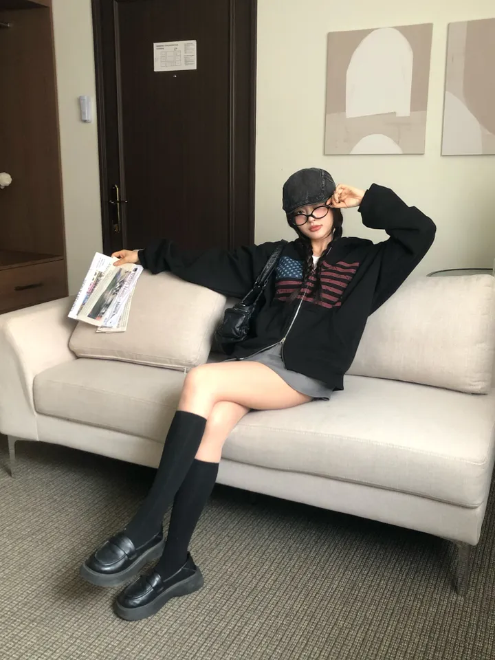 르빌 빈티지 아메리카 후드집업 상세 이미지 6