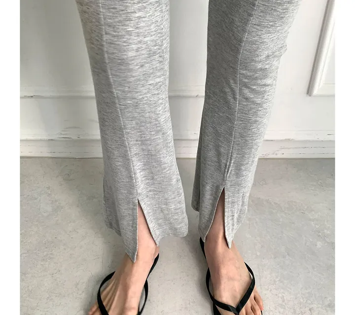F-XL 여름 찰랑 실키 앞트임 밴딩 롱 레깅스(2C) 상세 이미지 8