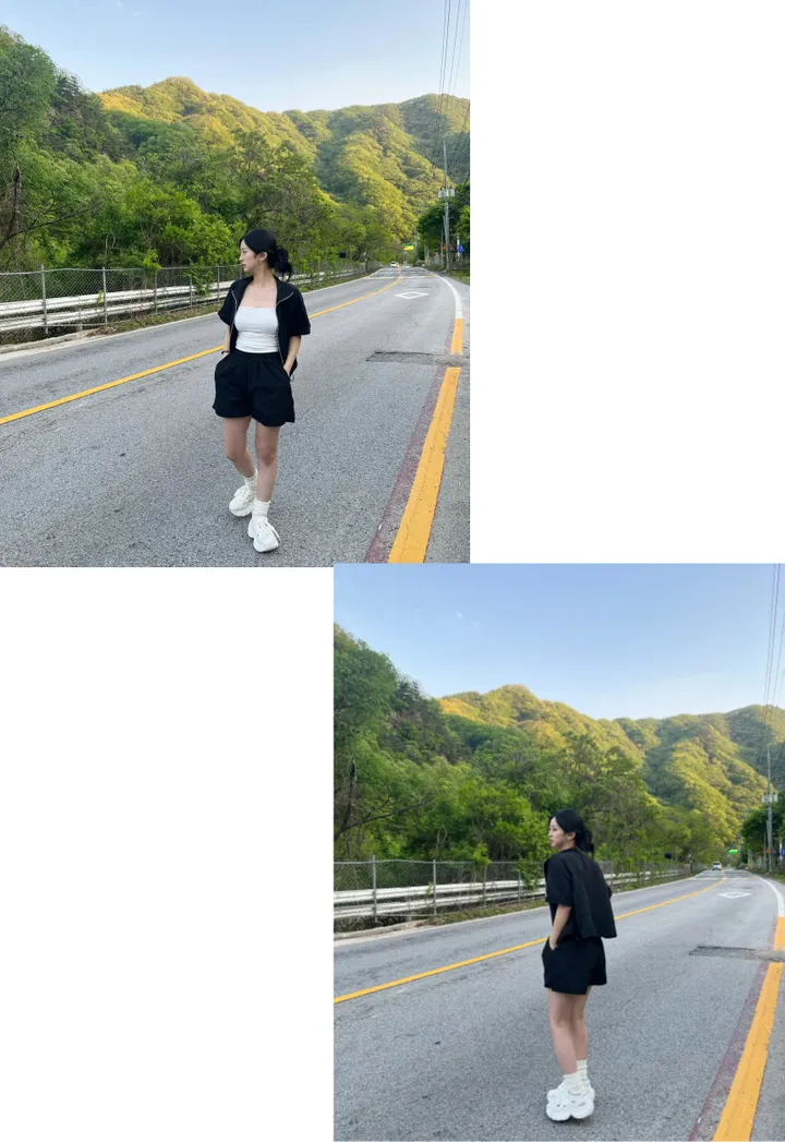 [인기❣] 아노락 반팔 반바지 세트 나일론 여름 바스락 바람막이 상세 이미지 21
