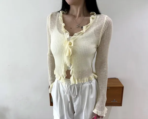 썸머 프릴 가디건 6COLOR 상세 이미지 25