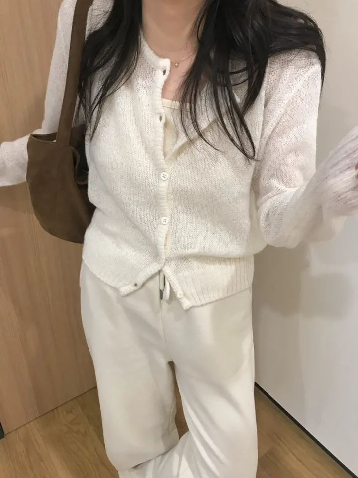 빈스 모헤어 라운드 가디건 (3color) 상세 이미지 8