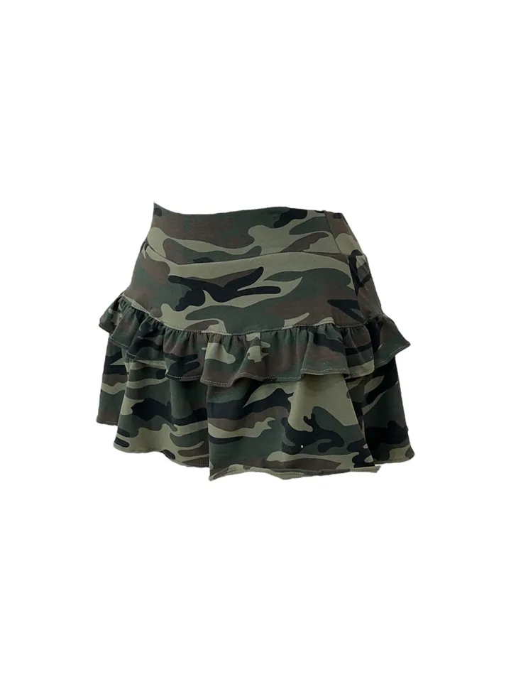 Camo military top skirt set 카모 밀리터리 탑 스커트 세트 상세 이미지 22