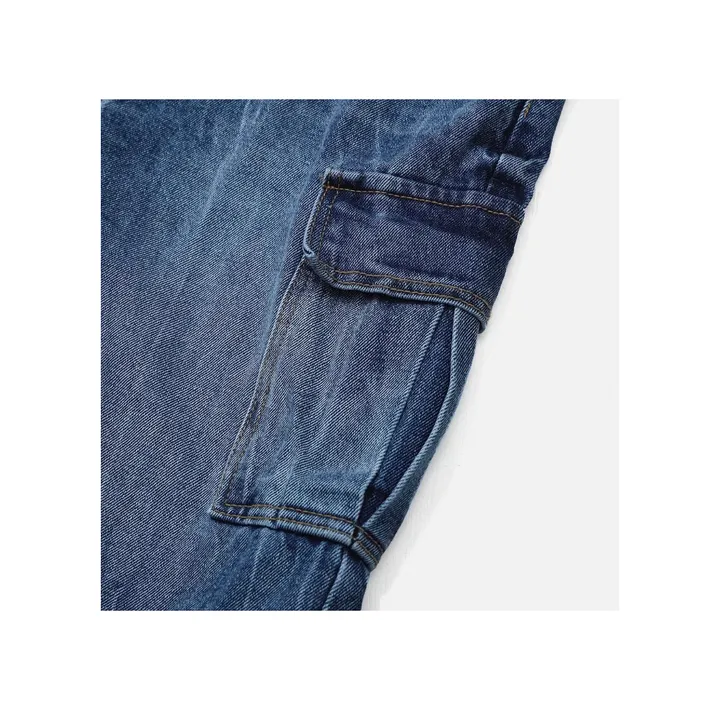 [UNISEX] 카고 데님 청 워싱 버뮤다 반바지 팬츠 (2color) 상세 이미지 44